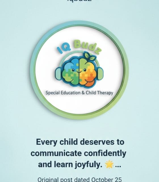 Online special education session for children in Parappanangadi at IQ Budz