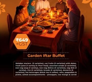 "Gazania Calicut restaurant exterior at Asma Tower, Mavoor Road"