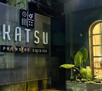 "Katsu Calicut restaurant exterior on Jawahar Nagar Colony Road